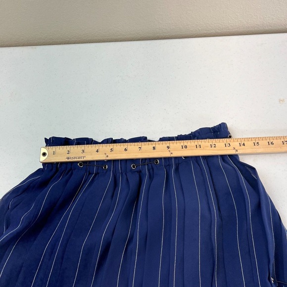 Tularosa Women's Pinstripe Hayley Skirt Elasticized Waist in Navy Size M - Picture 10 of 15